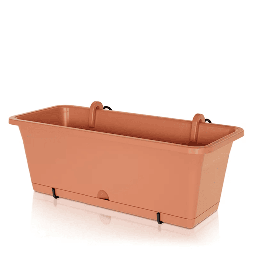 Camelia W Pot, Dimensões (mm) 595x170x143, cor de terracota