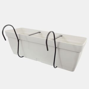 Jardineiro de 40 cm com suporte de fixação curva