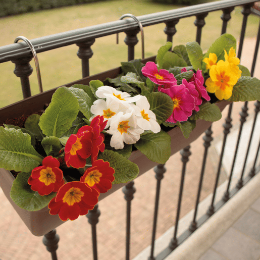 Jardineiro de 40 cm com suporte de fixação curva