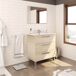Mueble baño Alise 3 cajones espejo, sin lavabo, Roble Mueble baño Alise 3 cajones espejo, sin lavabo, Roble Roble