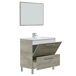 Mueble baño Luis 1 cajón 1 puerta espejo, sin lavabo, Alaska Mueble baño Luis 1 cajón 1 puerta espejo, sin lavabo, Alaska Madera