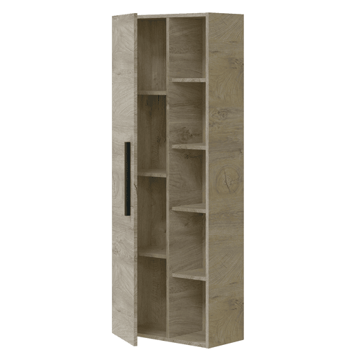 Armário de casa de banho Alise 1 porta 5 compartimentos, Alasca, 135 cm