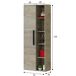 Armario baño Alise 1 puerta 5 huecos, Alaska, 135 cm Armario baño Alise 1 puerta 5 huecos, Alaska, 135 cm Madera