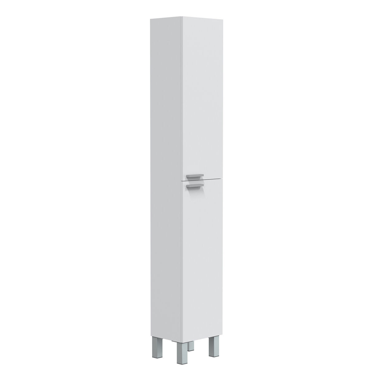 Armario baño Levis 2 puertas, Blanco brillo, 182 cm