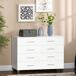 Cómoda con Cajone HOMCOM, hogar - muebles de dormitorio 112 Cómoda con Cajone HOMCOM, hogar - muebles de dormitorio 112 Blanco