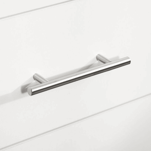 HOMCOM Cómoda com 4 Gavetas Cómoda de Dormitório com Pés de Estilo Moderno para Sala de Estar Entrada Corredor 112x38,2x81cm Branco