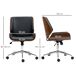 Silla de Oficina PU, Espuma, Acero, Madera de Álamo Vinsetto Silla de Oficina PU, Espuma, Acero, Madera de Álamo Vinsetto Negro