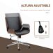 Silla de Oficina PU, Espuma, Acero, Madera de Álamo Vinsetto Silla de Oficina PU, Espuma, Acero, Madera de Álamo Vinsetto Negro