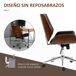 Silla de Oficina PU, Espuma, Acero, Madera de Álamo Vinsetto Silla de Oficina PU, Espuma, Acero, Madera de Álamo Vinsetto Negro