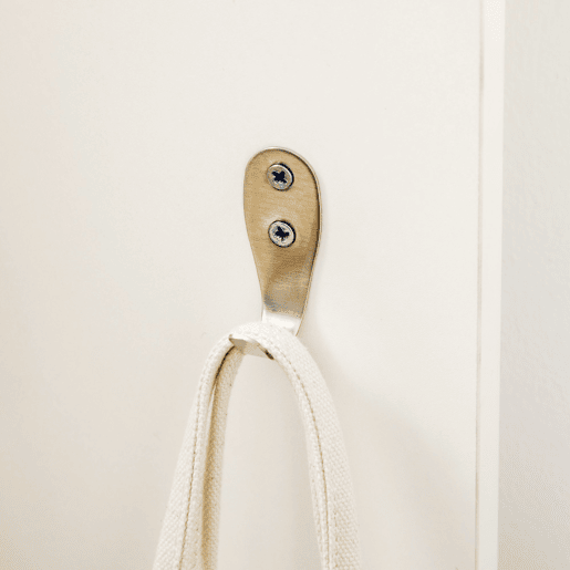 HOMCOM Móvel Cabide de Entrada com 4 Ganchos Cabide de Parede com Barra Suspensa de Alumínio para Entrada Dormitório Corredor 50x23,5x160cm Branco e Cinza