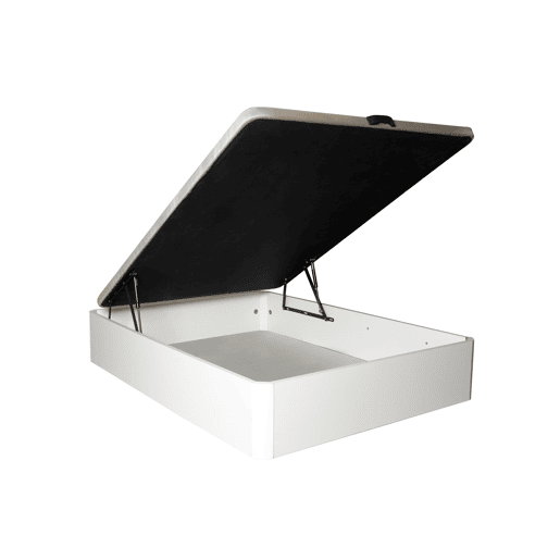 Canapé dobrável capa estofada madeira 3D 25 BRANCO 135X190cm ATENAS