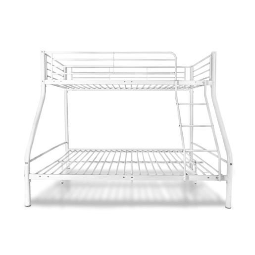 Beliche duplo metálico para 3 pessoas, 200x145x96cm, branco