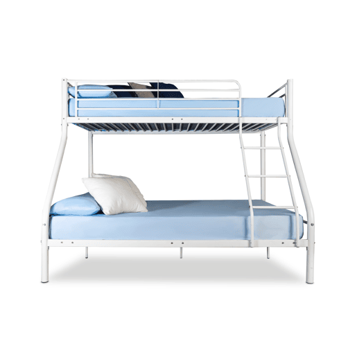Beliche duplo metálico para 3 pessoas, 200x145x96cm, branco