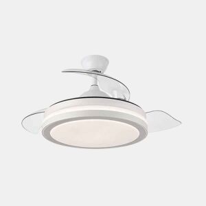 ventilador de tecto metálico cor branca série esparta 40cm
