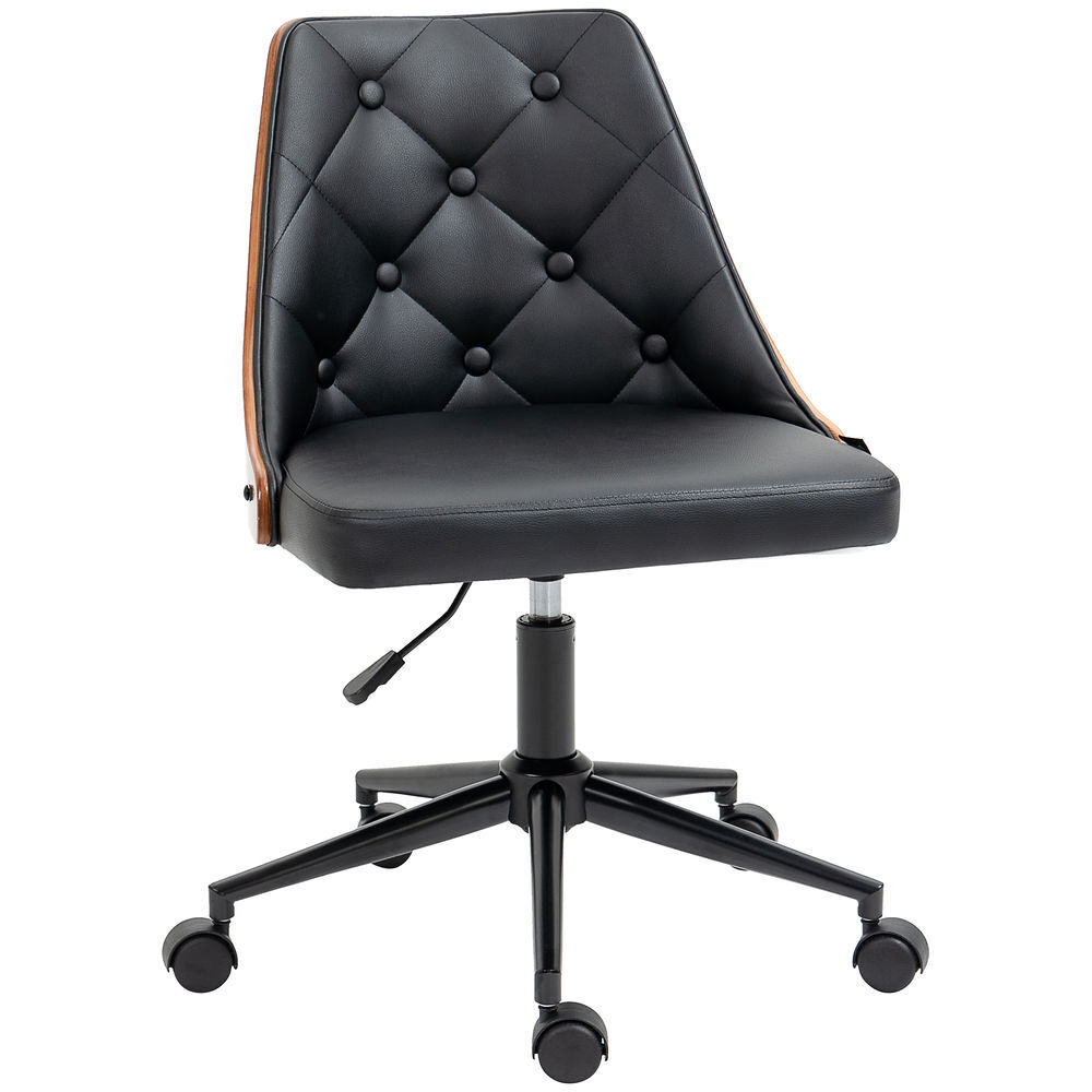 Silla de Oficina PU, Espuma, Madera de Álamo, Acero, Nylon