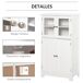 Armario de Baño MDF, Vidrio Templado kleankin, hogar - baño Armario de Baño MDF, Vidrio Templado kleankin, hogar - baño Blanco