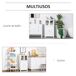Armario de Baño MDF, Vidrio Templado kleankin, hogar - baño Armario de Baño MDF, Vidrio Templado kleankin, hogar - baño Blanco