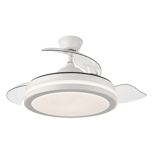 ventilador de tecto metálico cor branca série esparta 50cm