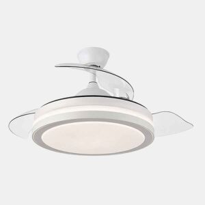 ventilador de tecto metálico cor branca série esparta 50cm