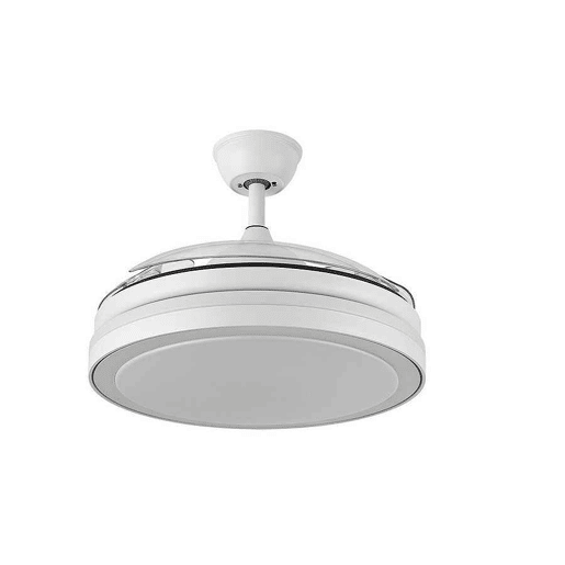 ventilador de tecto metálico cor branca série esparta 50cm