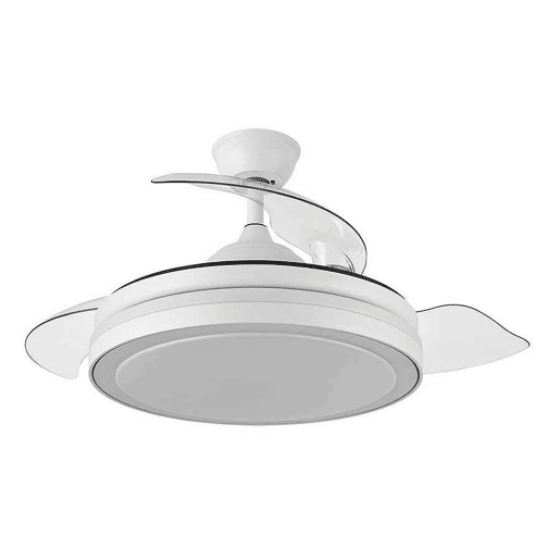 ventilador de tecto metálico cor branca série esparta 50cm