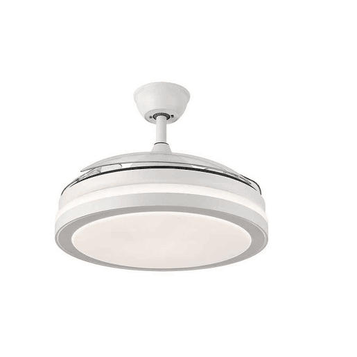 ventilador de tecto metálico cor branca série esparta 50cm