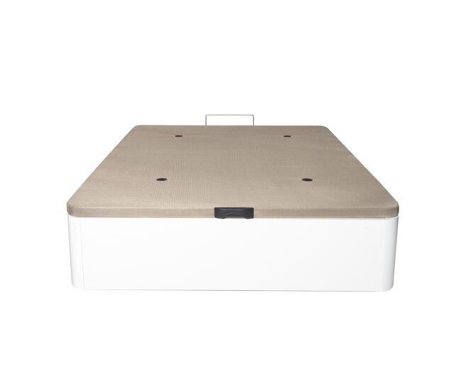 Canapé abatible tapa tapizada 3d madera 25 blanco 90x190cm atenas