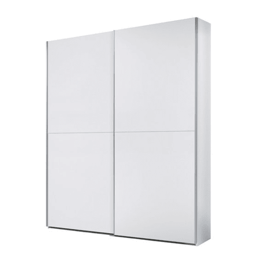 Roupeiro 2 portas de correr 196x170 cm cor branca