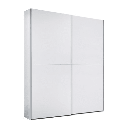 Roupeiro 2 portas de correr 196x170 cm cor branca