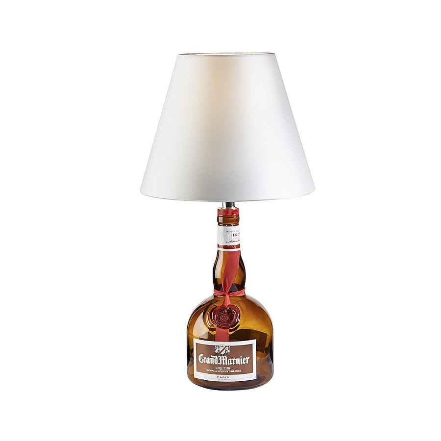 Lampara sobremesa cristal color marron serie kit sobremesas licor 22cm