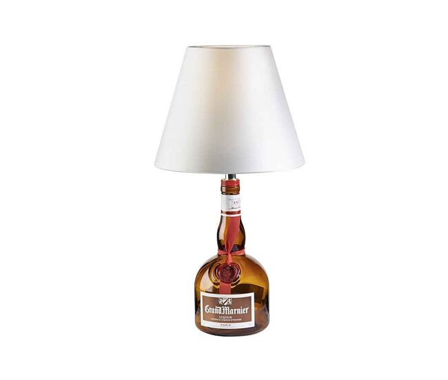 Lampara sobremesa cristal color marron serie kit sobremesas licor 22cm