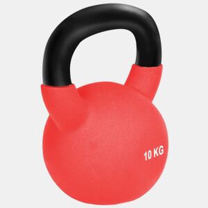 HOMCOM Kettlebell de 10kg de Ferro Fundido Haltere Kettlebell com Revestimento de Neoprene para Treinamento de Força Casa Ginásio 19x12x22 cm Vermelho