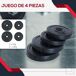 4 Discos de Pesa Plástico, Arena, Cemento HOMCOM 4 Discos de Pesa Plástico, Arena, Cemento HOMCOM Negro