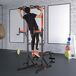 Estación de Musculación Acero, PVC, EVA HOMCOM Estación de Musculación Acero, PVC, EVA HOMCOM Negro