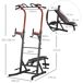 Estación de Musculación Acero, PVC, EVA HOMCOM Estación de Musculación Acero, PVC, EVA HOMCOM Negro