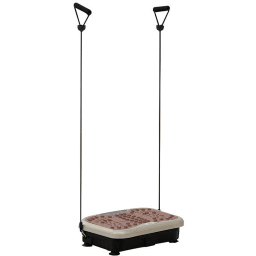 HOMCOM Plataforma de Vibração com 2 Bandas Elásticas para Treinamento de Fitness 200 W com Controle Remoto e Carga 120 kg