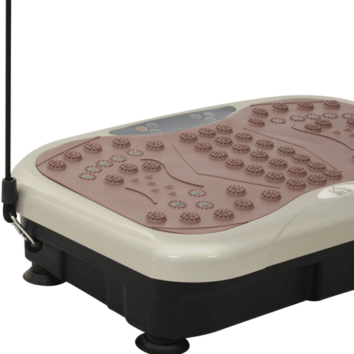 HOMCOM Plataforma de Vibração com 2 Bandas Elásticas para Treinamento de Fitness 200 W com Controle Remoto e Carga 120 kg