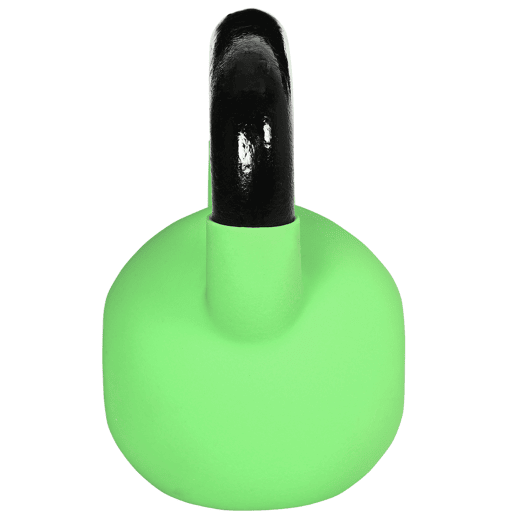HOMCOM Kettlebell de 12kg de Ferro Fundido Haltere Kettlebell com Revestimento de Neoprene para Treinamento de Força Casa Ginásio 20x13x23cm Verde