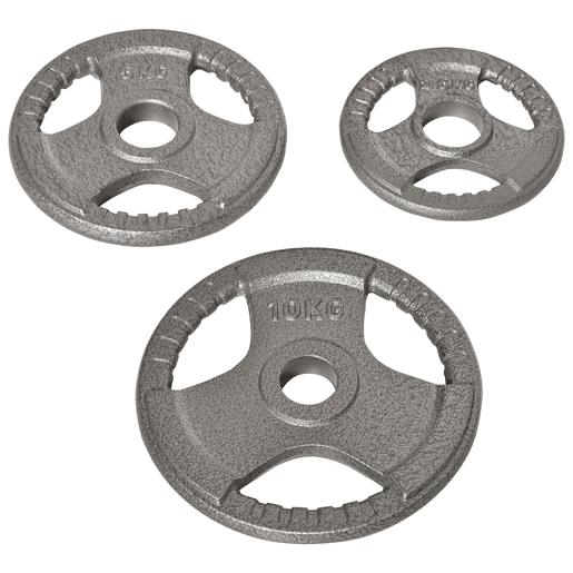 HOMCOM Conjunto de 6 Discos de Peso 35kg Discos Olimpicos com Orifício Central de Ø5,4cm para Treinamento em Casa Academia Prata HOMCOM Conjunto de 6 Discos de Peso 35kg Discos Olimpicos com Orifício Central de Ø5,4cm para Treinamento em Casa Academia Prata