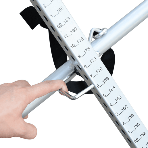 HOMCOM Mesa de Inversão Dobrável com Altura Ajustável entre 147-198 cm e Cinto de Segurança Capacidade Máxima 136 kg 65x112-142x126 cm Preto e Azul