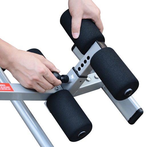 HOMCOM Mesa de Inversão Dobrável com Altura Ajustável entre 147-198 cm e Cinto de Segurança Capacidade Máxima 136 kg 65x112-142x126 cm Preto e Azul