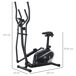 Bicicleta Elíptica Acero, PVC, ABS HOMCOM Bicicleta Elíptica Acero, PVC, ABS HOMCOM Negro