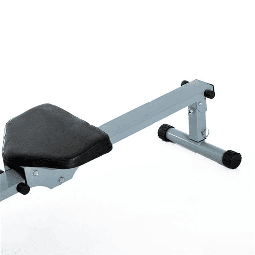 HOMCOM Máquina de Remo com Ecrã LCD para Academia Exercícios de Musculação ou Resistência Carga Máxima 100kg 130x47,5x67cm Cinza