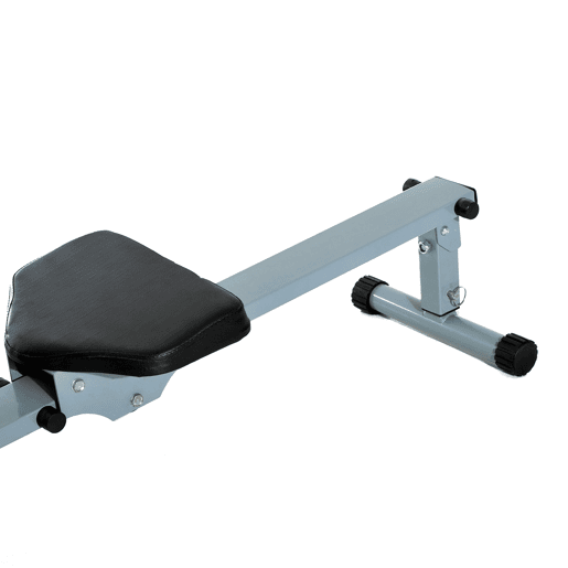HOMCOM Máquina de Remo com Ecrã LCD para Academia Exercícios de Musculação ou Resistência Carga Máxima 100kg 130x47,5x67cm Cinza