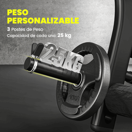 HOMCOM Banco de Musculação Reclinável Multifuncional para Treinamento e Musculação 175x110x202 cm Preto