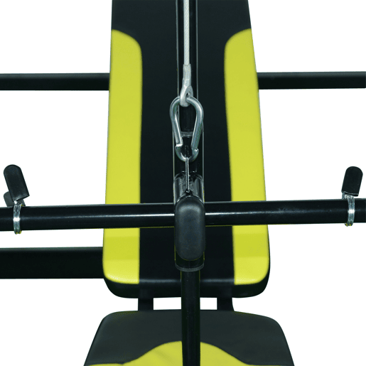 HOMCOM Banco de Musculação Reclinável Multifuncional para Treinamento e Musculação 175x110x202 cm Preto