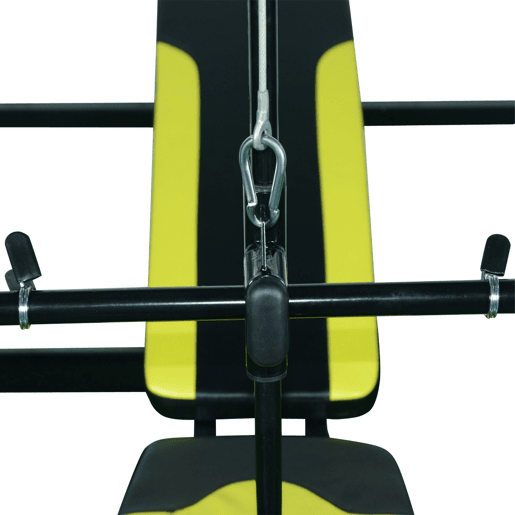 HOMCOM Banco de Musculação Reclinável Multifuncional para Treinamento e Musculação 175x110x202 cm Preto