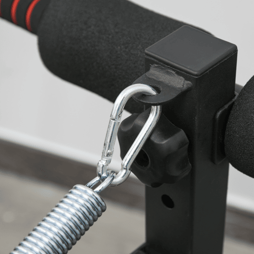 HOMCOM Banco de Exercício e Musculação, Banco de Abdominais Dobrável Ajustável em Altura com Suporte Poplíteo Regulável Ideal para Casa e Ginásio 137x51x50-66 cm Preto