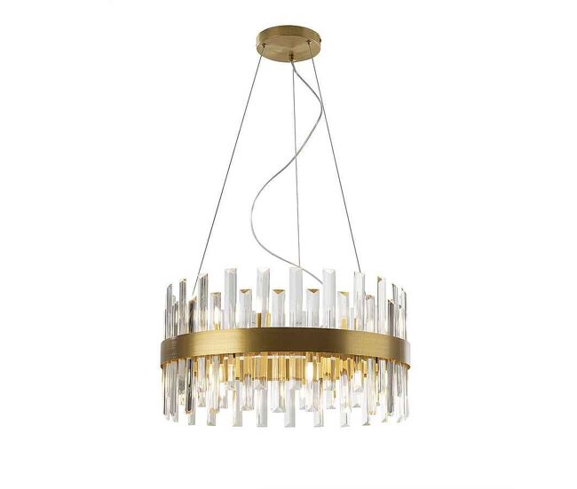 Lamapara de techo metal color dorado serie grace 55cm