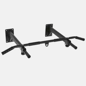 HOMCOM Barra de Elevações para Parede Treinamento Muscular Pull Up para Casa Carga Máxima 150kg 93,5x65x17 cm Preto
